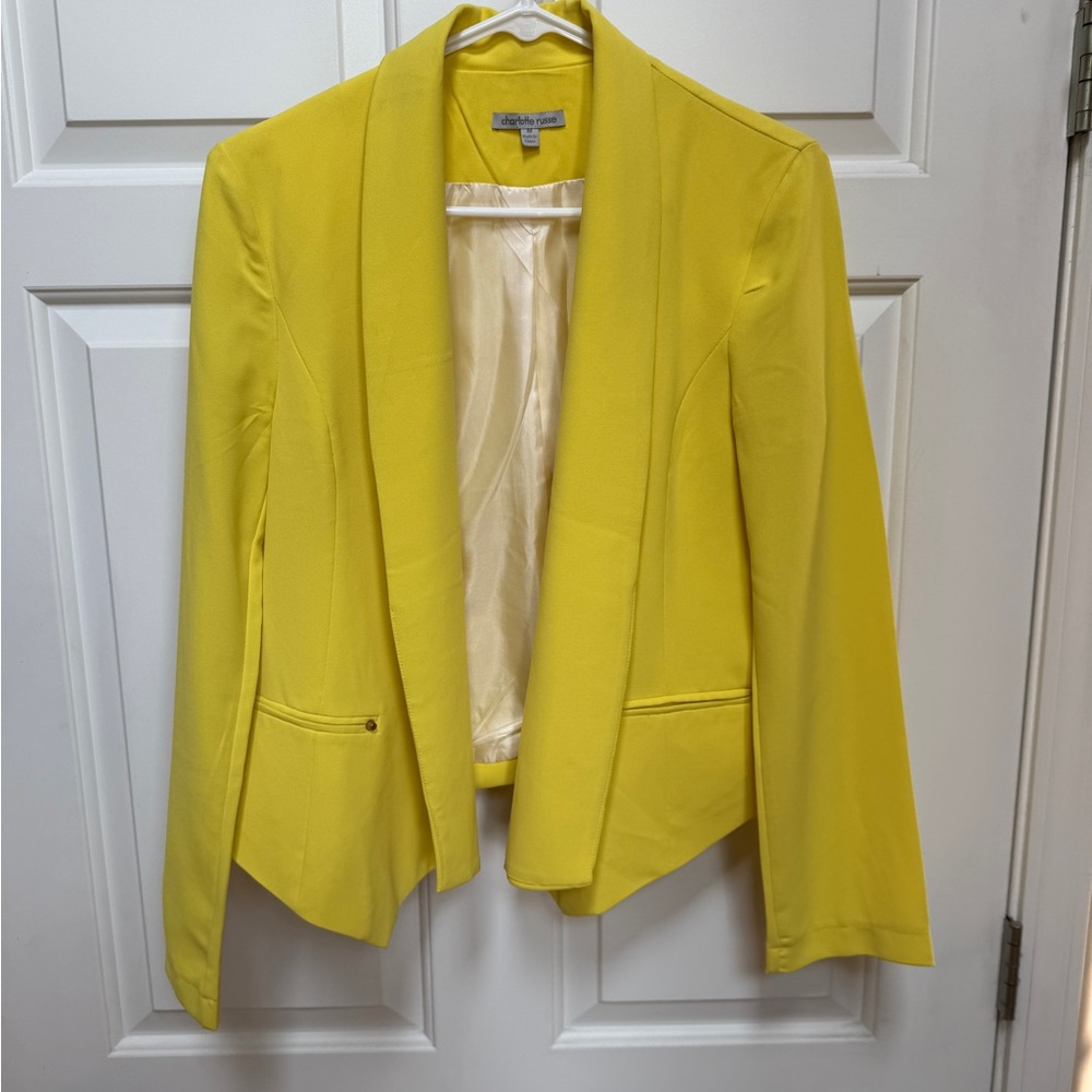 Charlotte Russe Bright Yellow Blazer